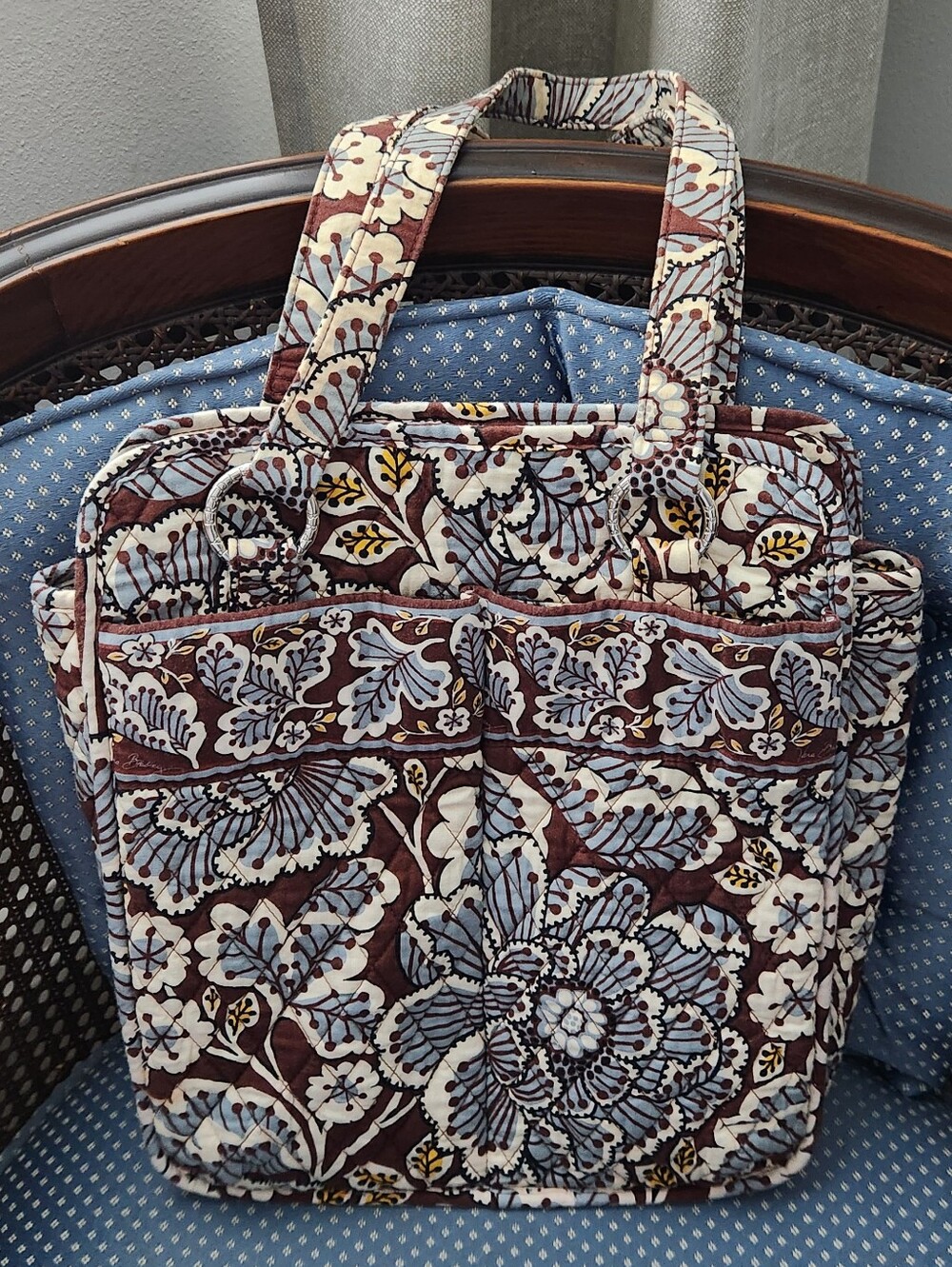 Vera Bradley Slate Blooms Tote